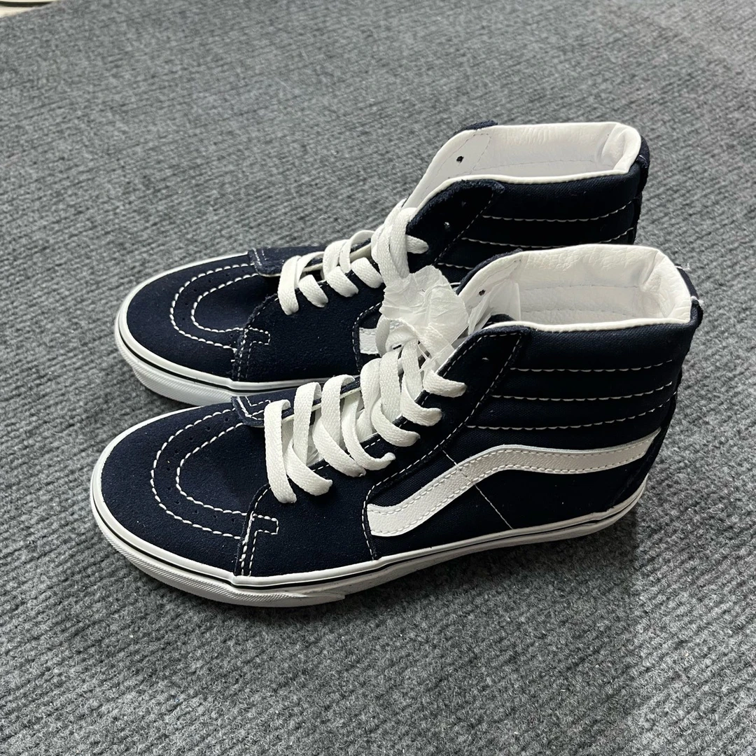 Vans sk8 轻便 高帮板鞋 深蓝色 配盒 JMJ4W6