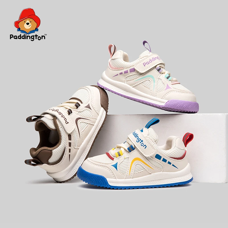 帕丁顿熊秋季时尚新款儿童学步鞋男童休闲鞋女宝宝幼儿园机能鞋