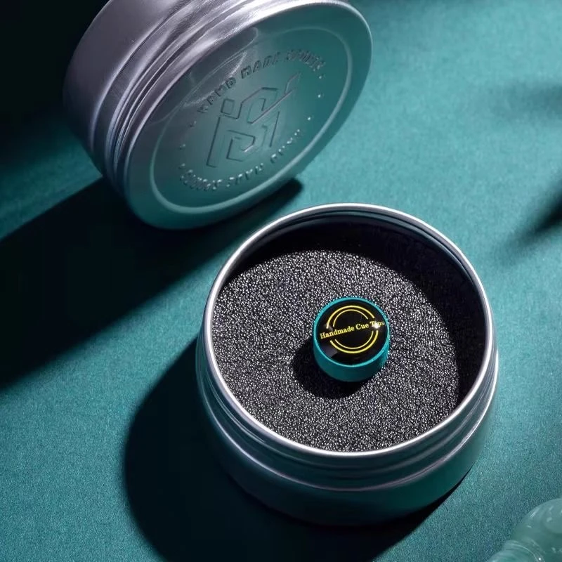 蓉亚汉美皮头英国传统工艺斯诺克小头杆专用职业手工压制头层牛皮