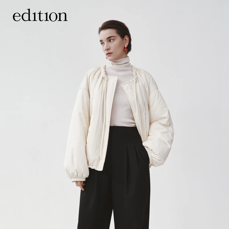 【商场同款】edition一体成型美丽诺羊毛羊绒衫女上衣#EBB4SWT019
