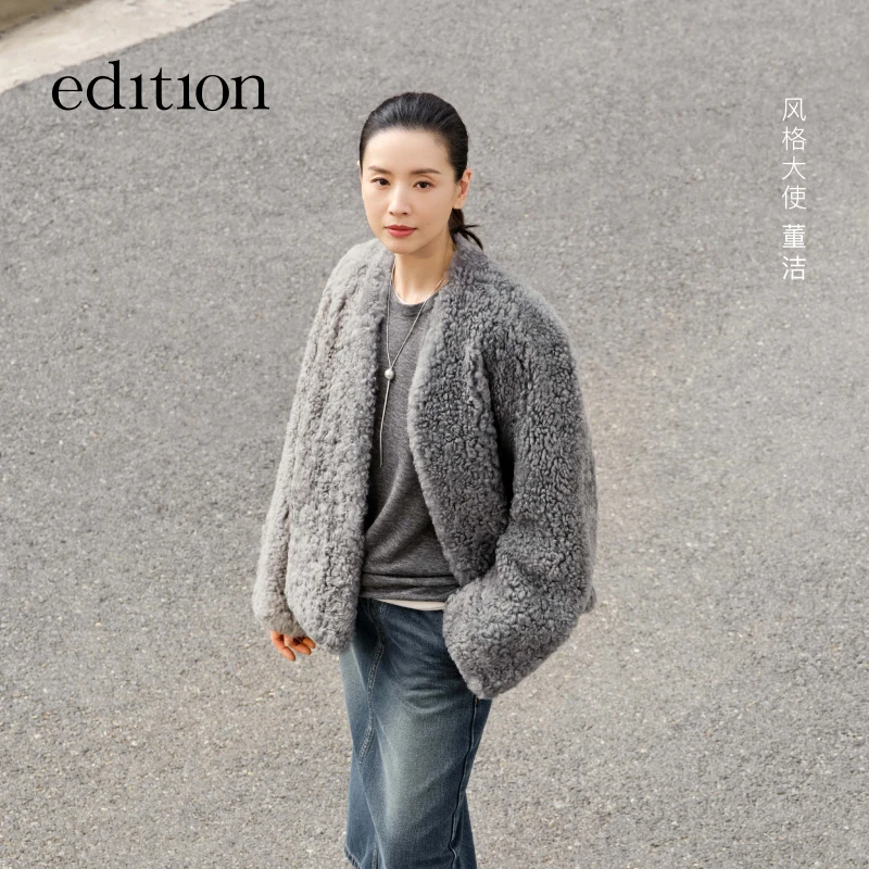 【董洁同款】edition冬款精英衣橱系列外套#EBD4FUR001