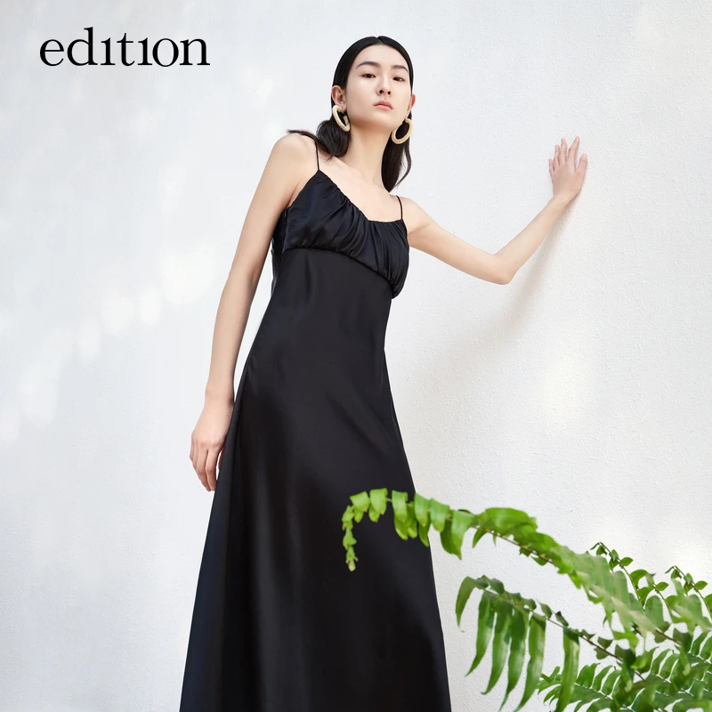 edition度假风三醋酸连衣裙女夏款法式小众吊带裙#EBC2DRST50