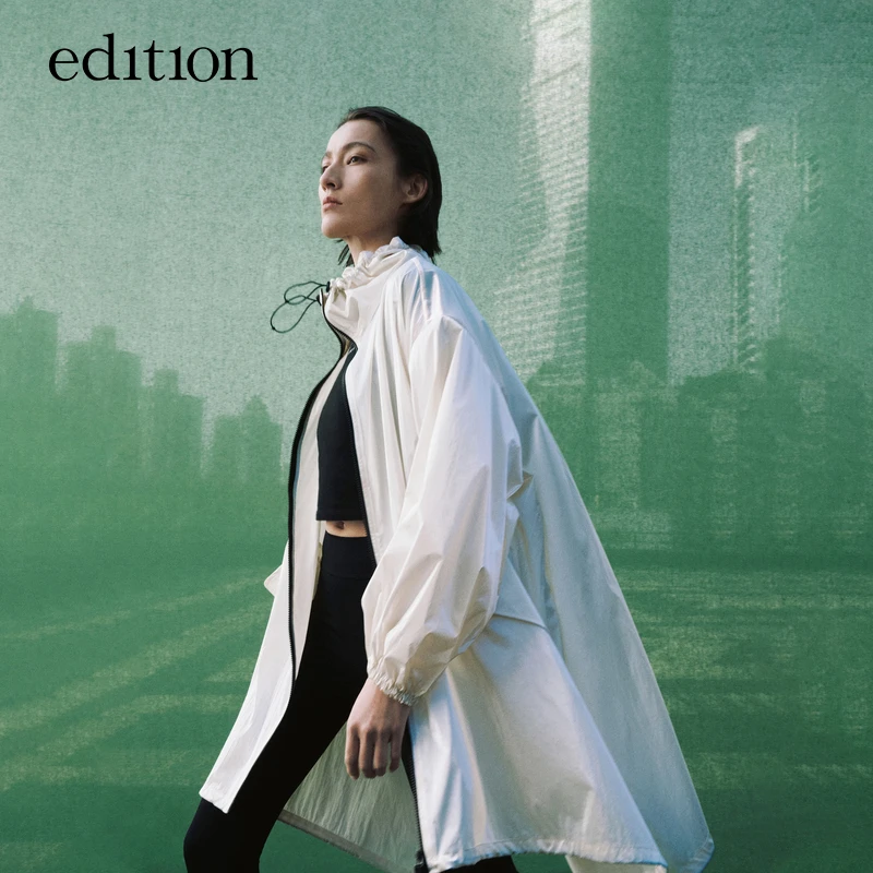 【E+轻生活系列】edition2023新款轻薄抽绳外套女#EBC1COT006