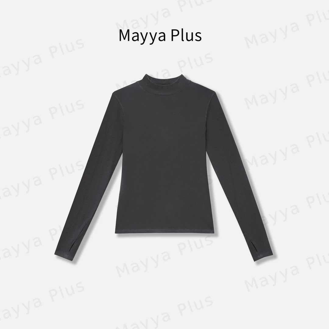 【面膜肤感】Mayya Plus时尚新品轻奢气质显瘦百搭针织上衣32446832