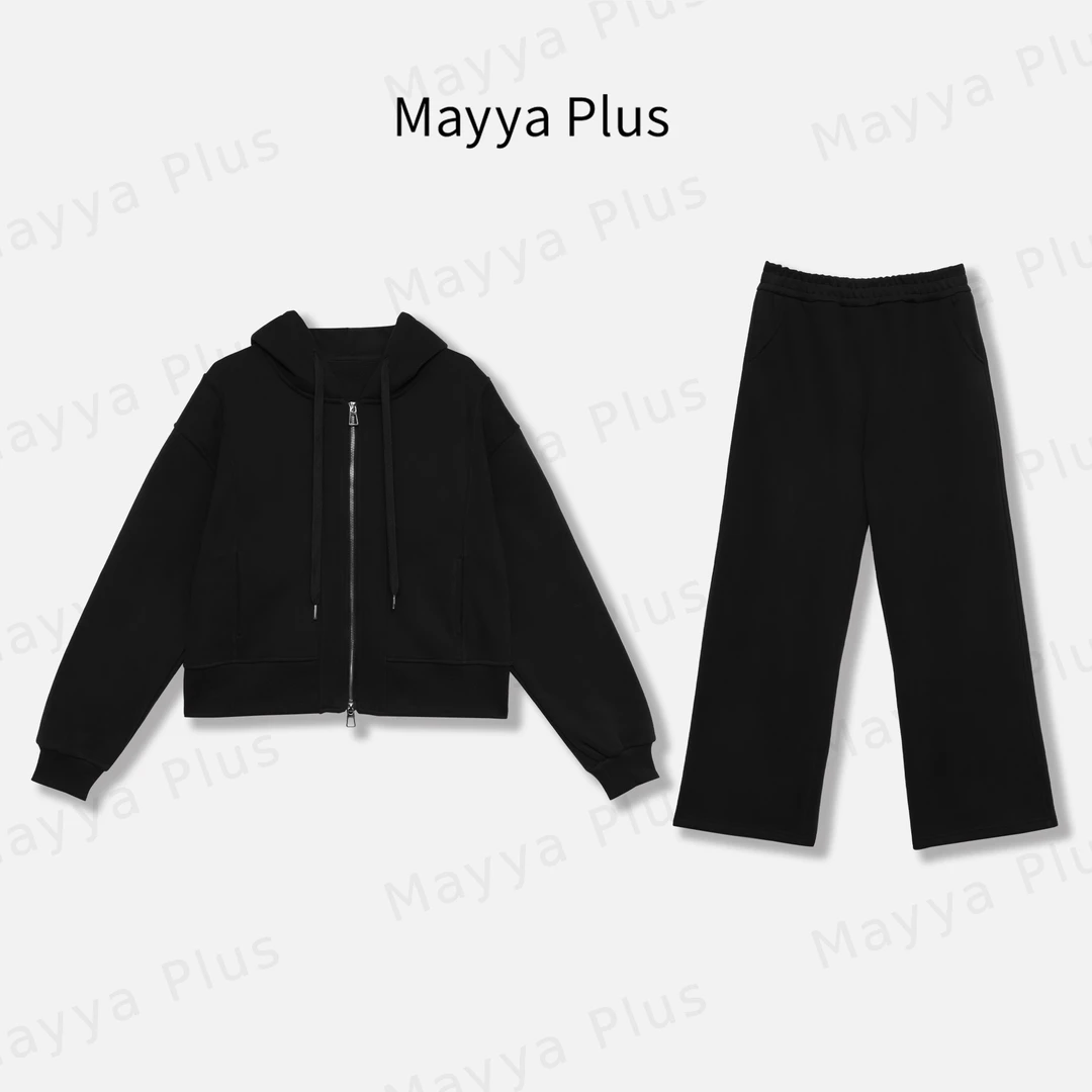 【漫步伦敦】Mayya Plus麦芽定制轻奢气质显瘦款针织裤子32446511AB