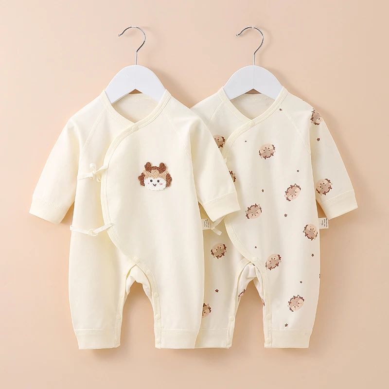 （新生儿）平安喜乐  宝宝四季款无骨蝴蝶衣连体衣纯棉婴幼儿