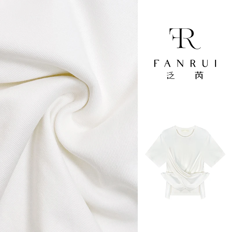 【泛芮】设计感不规则下摆洋气短袖t恤夏季休闲百搭上衣女B9072