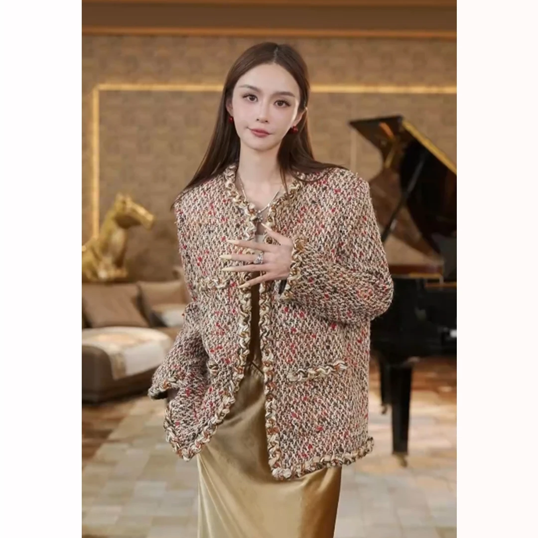 懒猫nono│Saynono 羊毛圈圈经典廓形日不落小香外套/ FHL24103