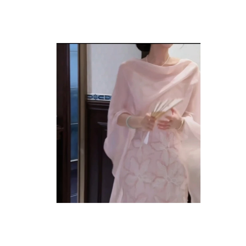 【婉婉定制】【长相思】新中式气质吊带连衣裙套装预CDW4TZ588B