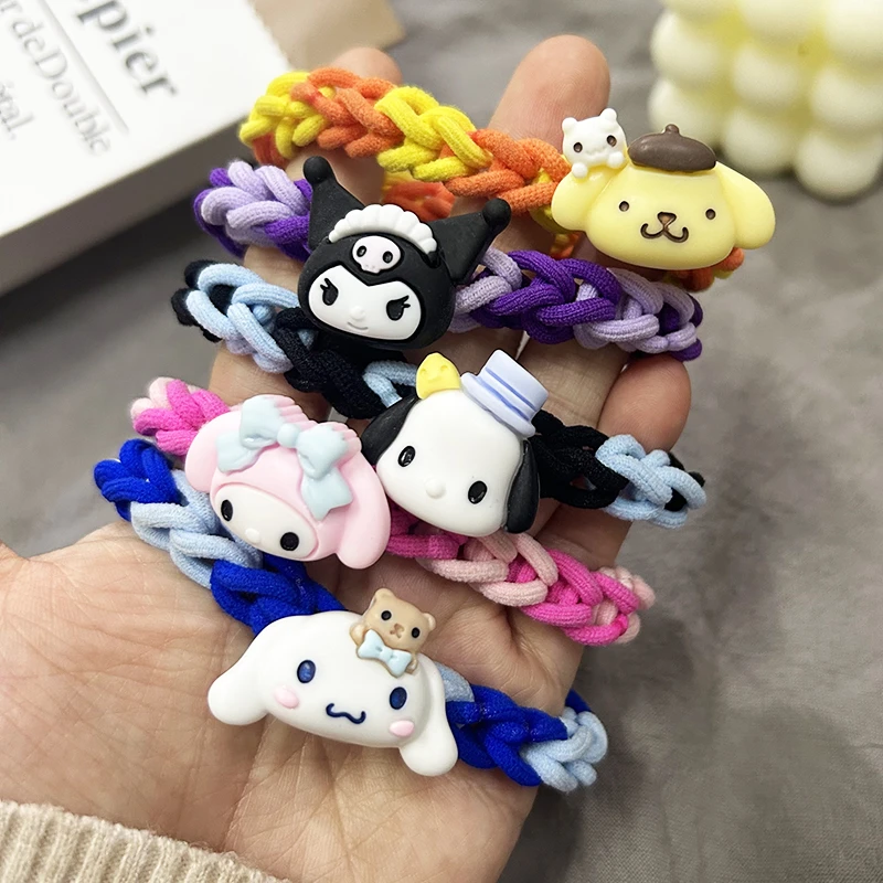 可爱卡通狗狗手工编织手绳头绳送女友礼物情侣闺蜜礼品创意手环