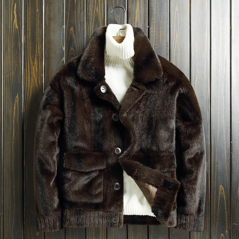 【阿文严选】海宁男士冬季新款加厚双面穿夹克外套