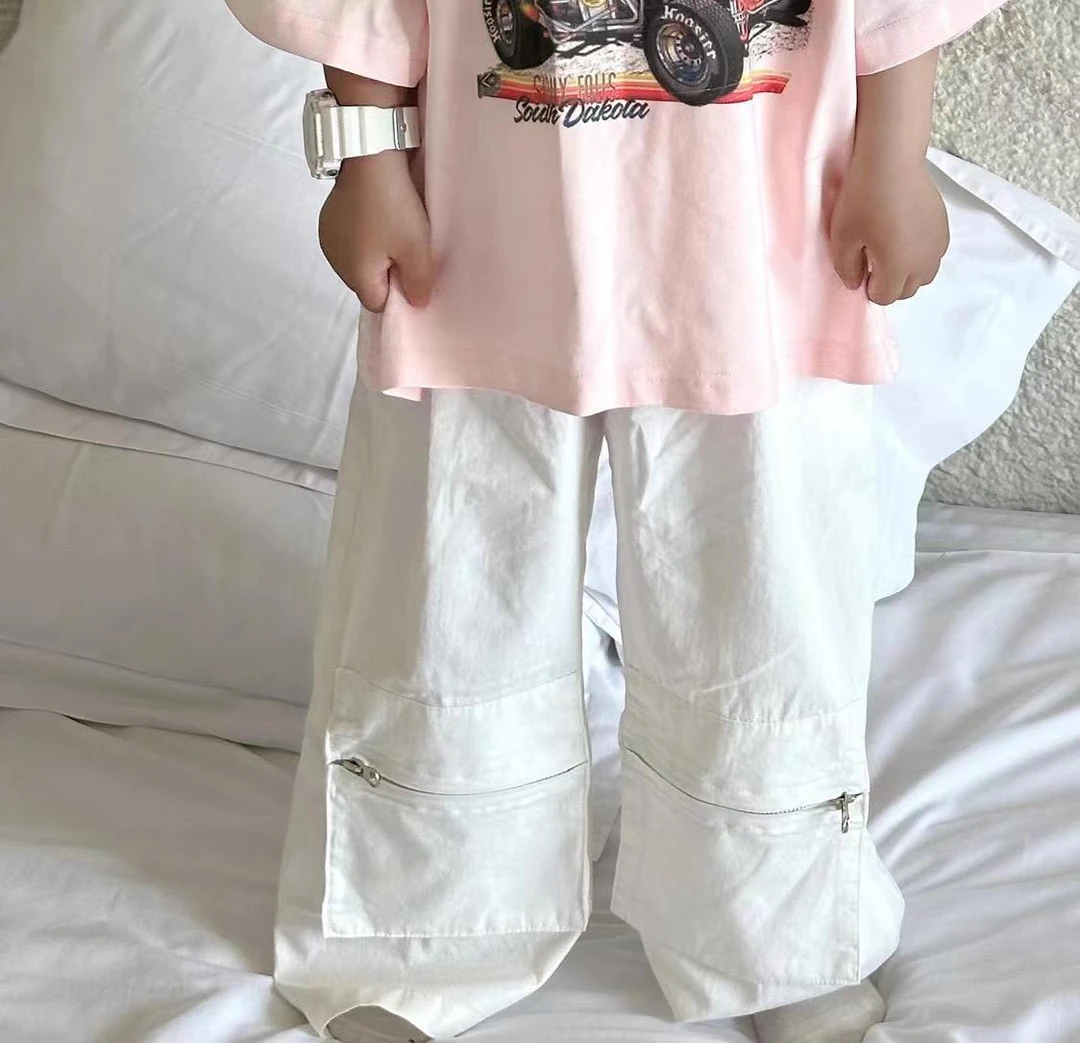 【由你kids]  春季牛仔裤韩版裤子外穿休闲夏季宽松薄款