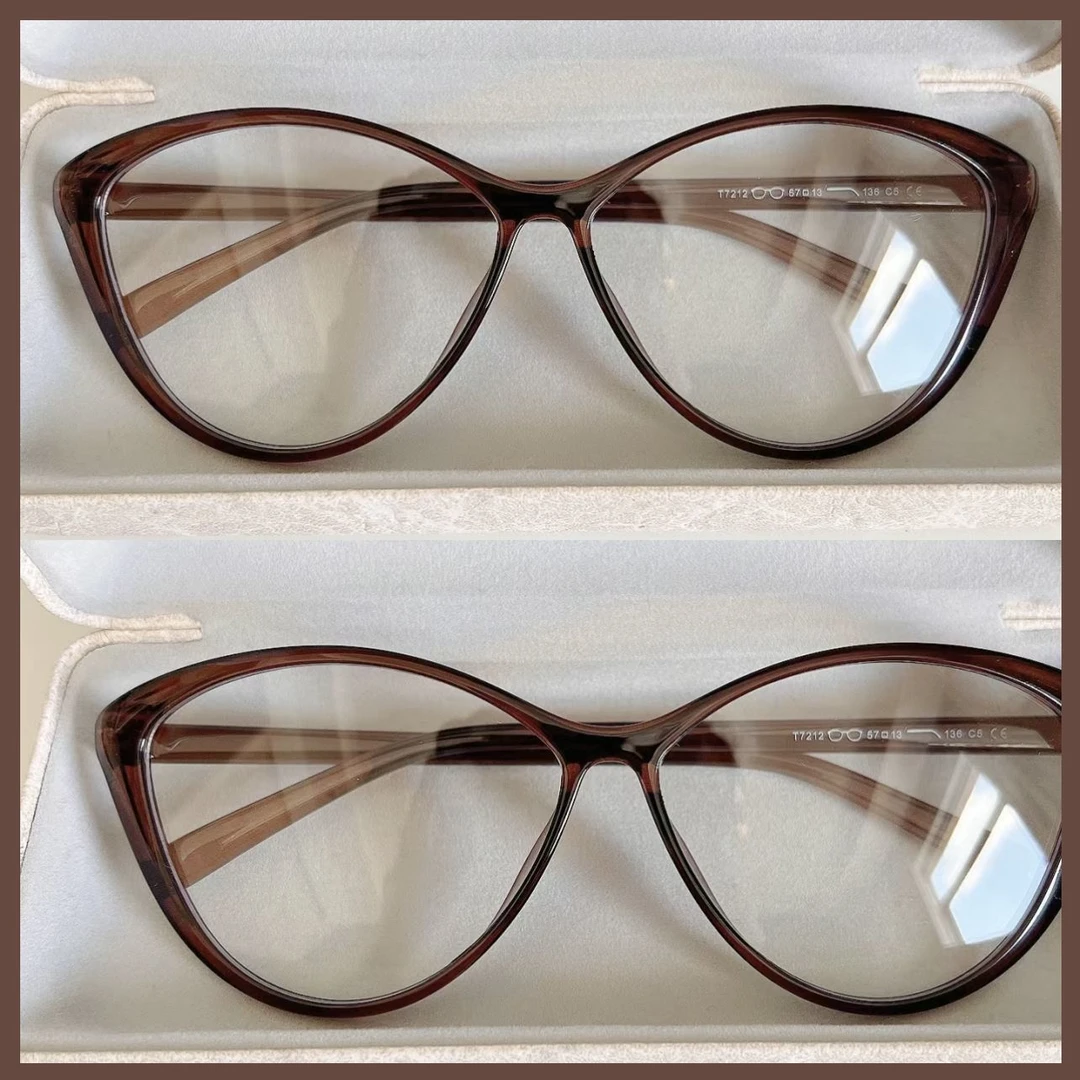 【春姐专属】个性猫眼镜复古女防蓝光平光镜超轻护目素颜神器显瘦