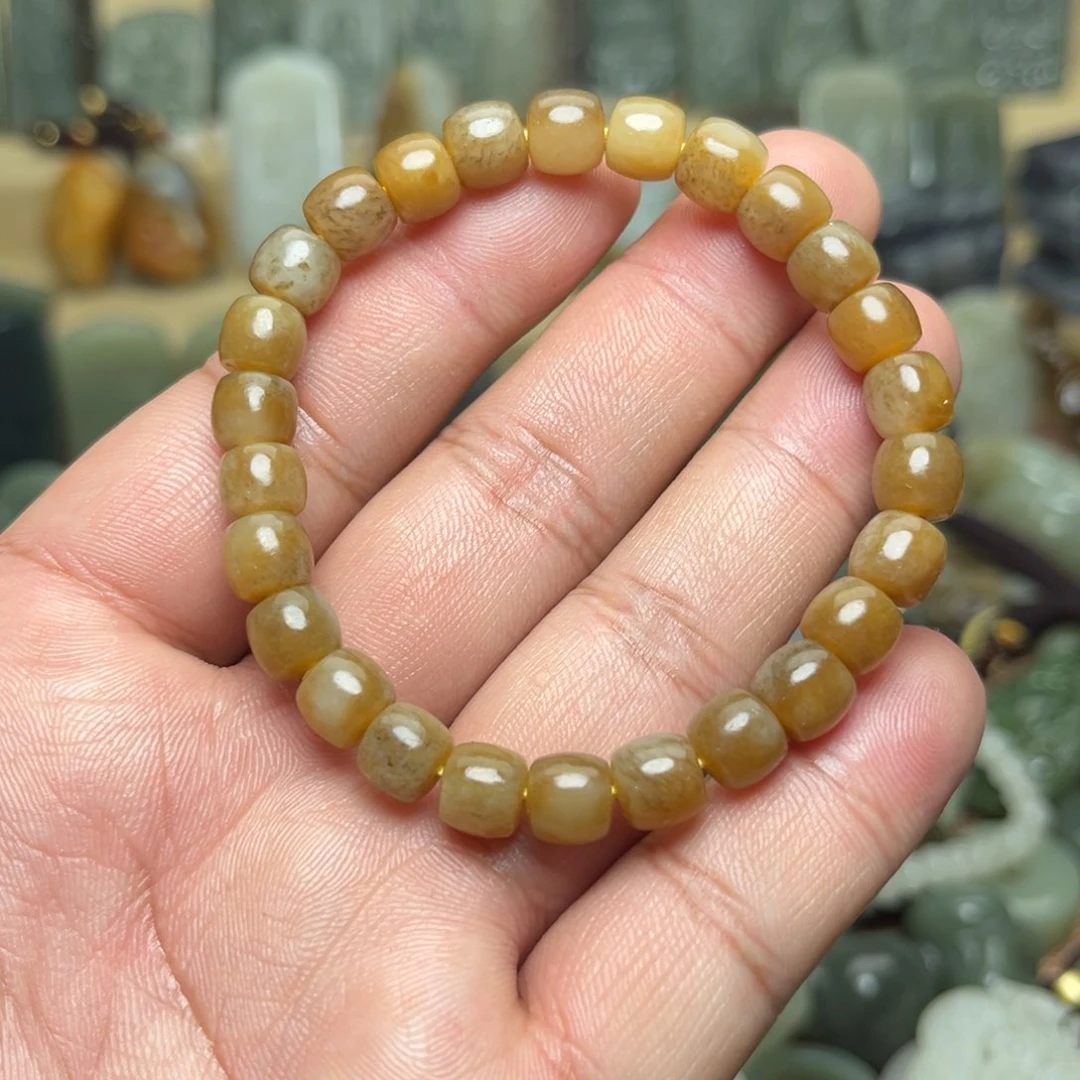 和田玉颈饰未镶嵌直径8