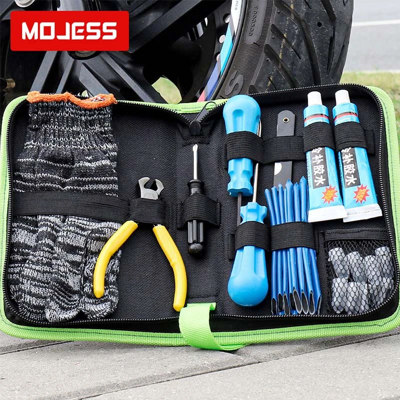 摩旅骑行补胎工具套装摩杰斯MOJESS 摩托车电动车汽车轮胎通用