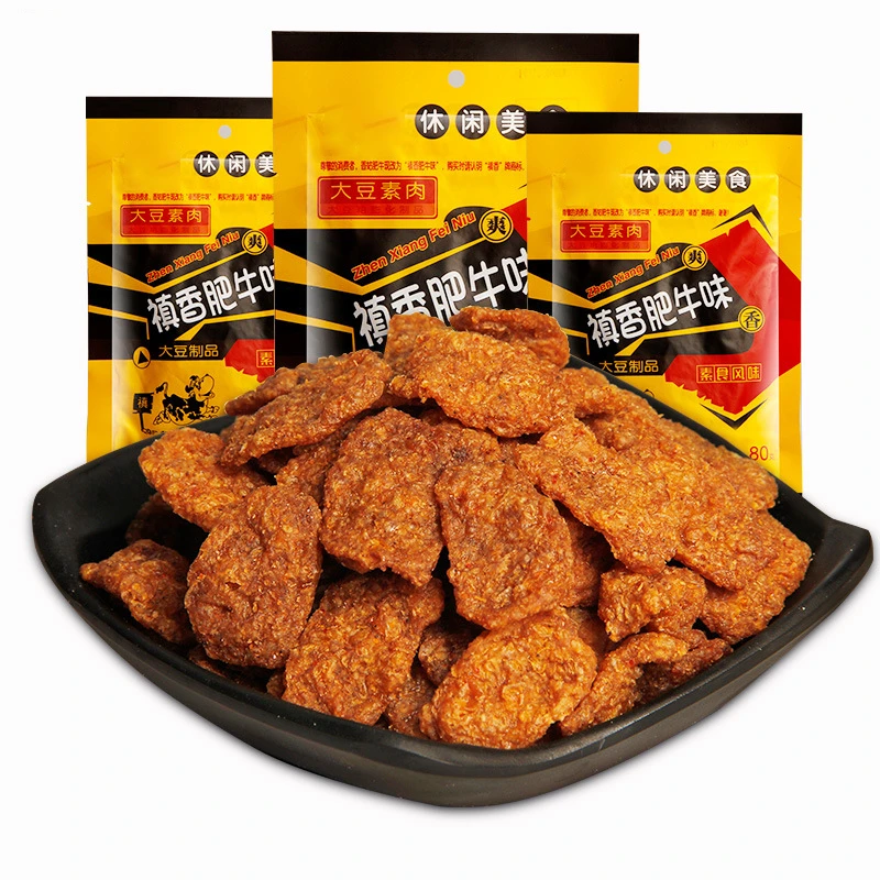 香菇肥牛大豆素肉儿时童年怀旧美味真香素食零食小吃休闲解馋食品