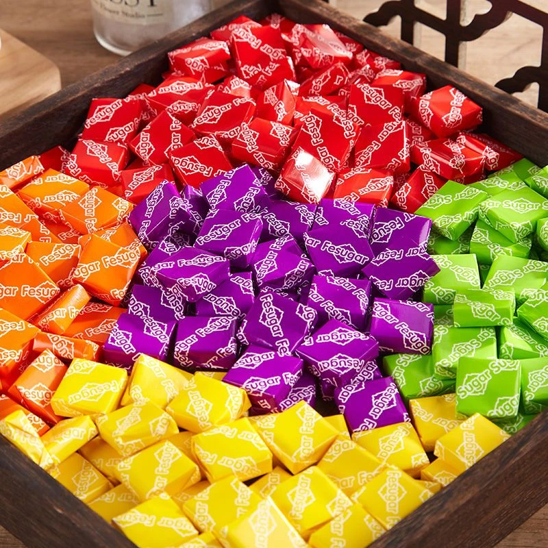 瑞士糖美味软糖混合水果味糖果休闲解馋结婚庆喜糖果方块糖小零食
