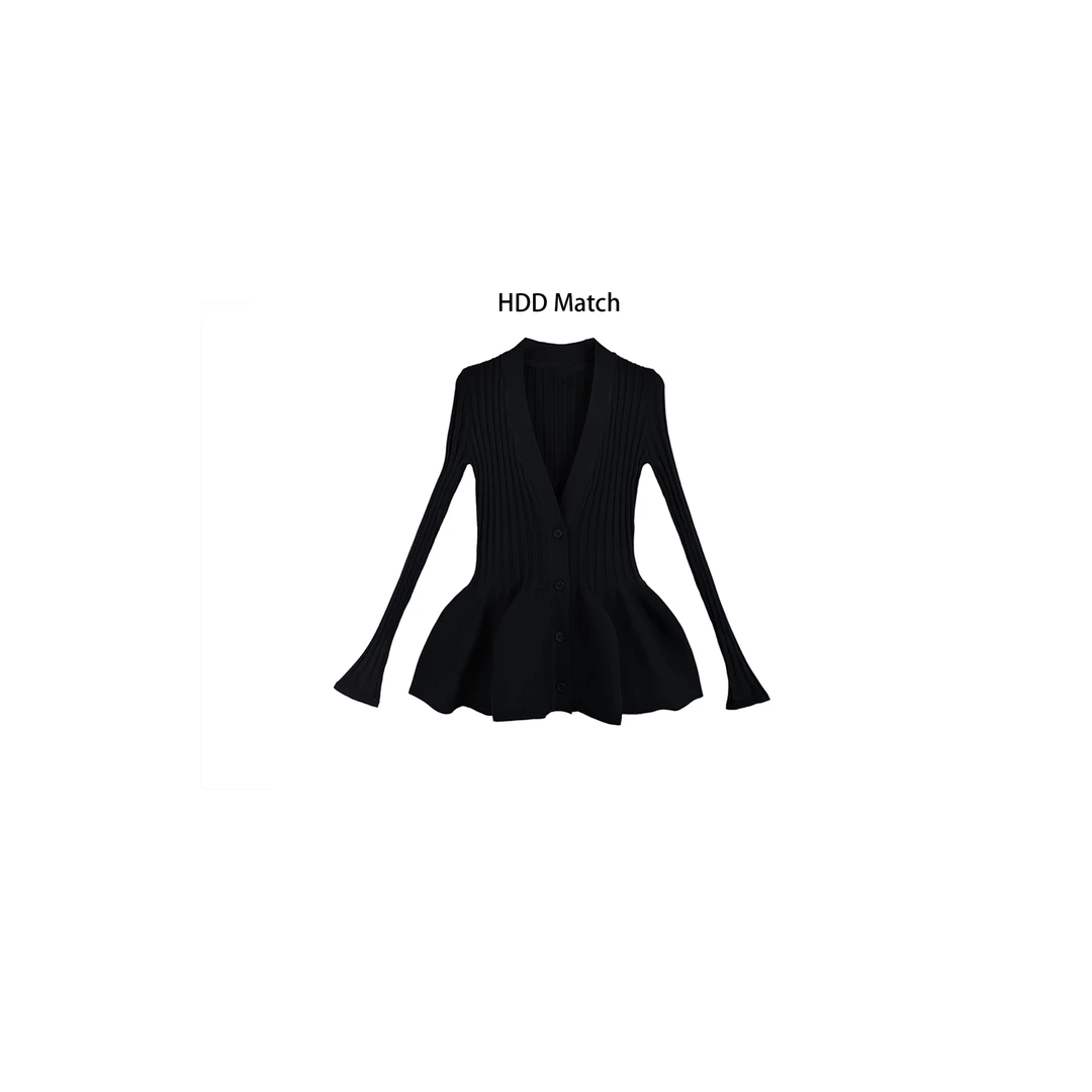 HDD Clothing "气质穿搭" 秋季针织小众女款娃娃衫上衣 Y6189