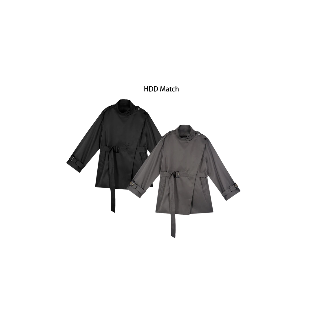 HDD Clothing "简约设计" 秋季设计款小众女款风衣外套 Y5960
