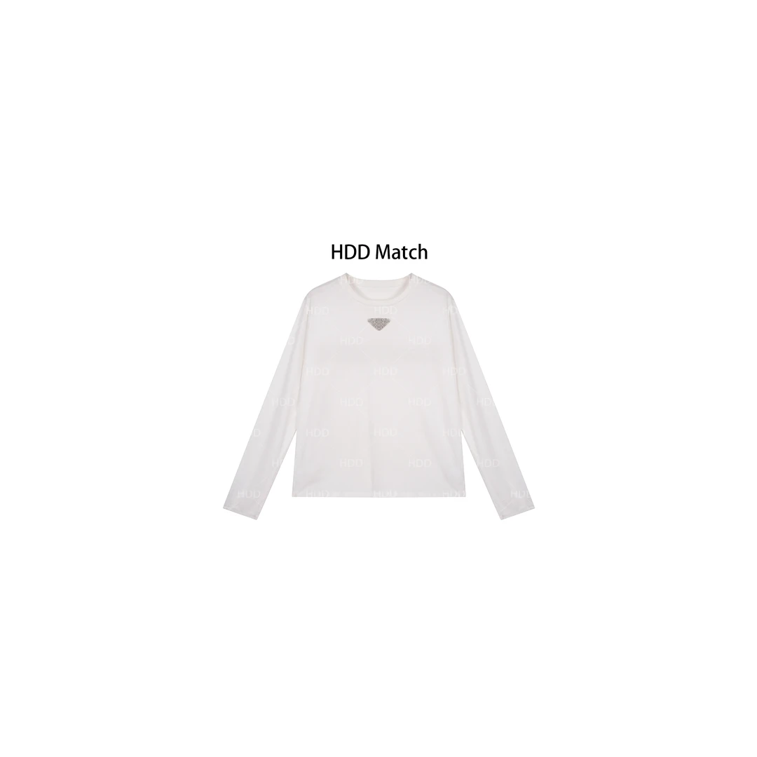 HDD Clothing "简约百搭"秋冬三角女款舒适长袖打底衫  Y6822