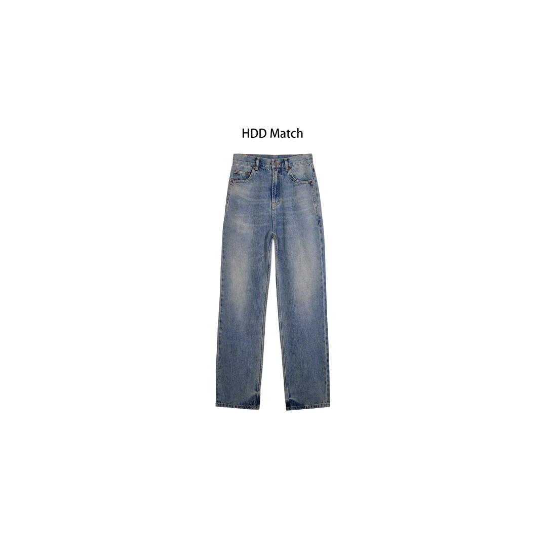 HDD Clothing "基础经典" 秋季纯色经典女款修身百搭牛仔裤 Y0037