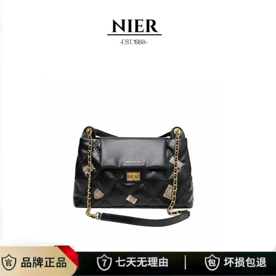 NIER/尼亚2023新款时尚简约百搭气质手提包单肩包斜挎包8028