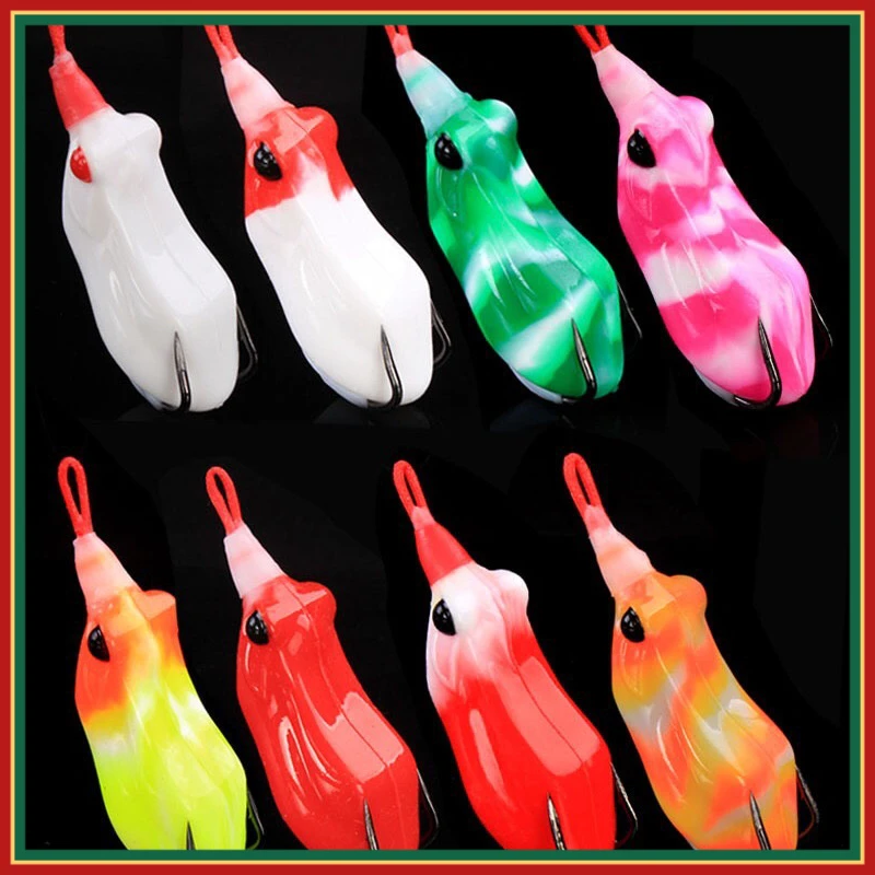 【2个装】仿真青蛙黑鱼假饵远投路亚饵打黑雷蛙软饵狂狐毒蟾雷蛙