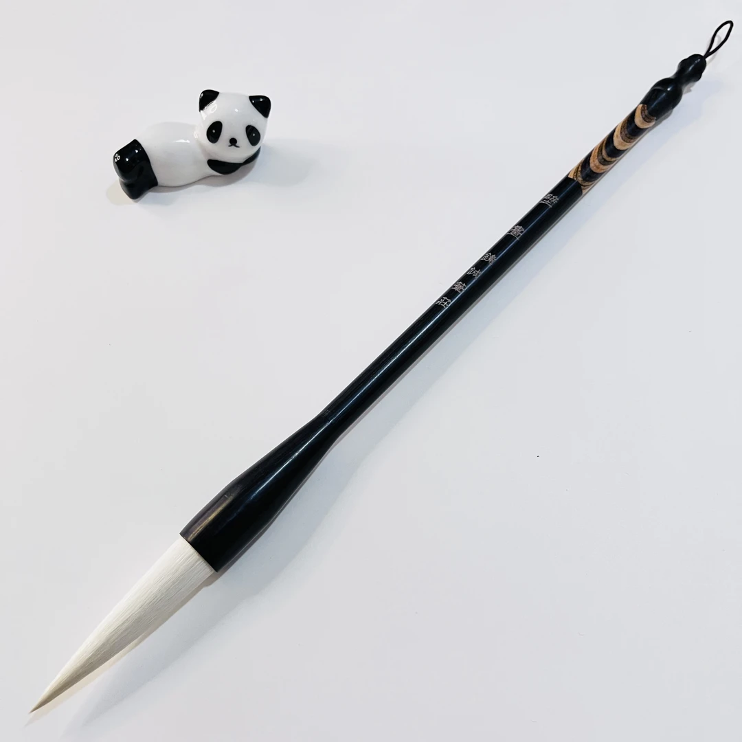 【壁画】出锋5.7cm口经1.3cm大师级高品质细光长锋羊毫毛笔书国画