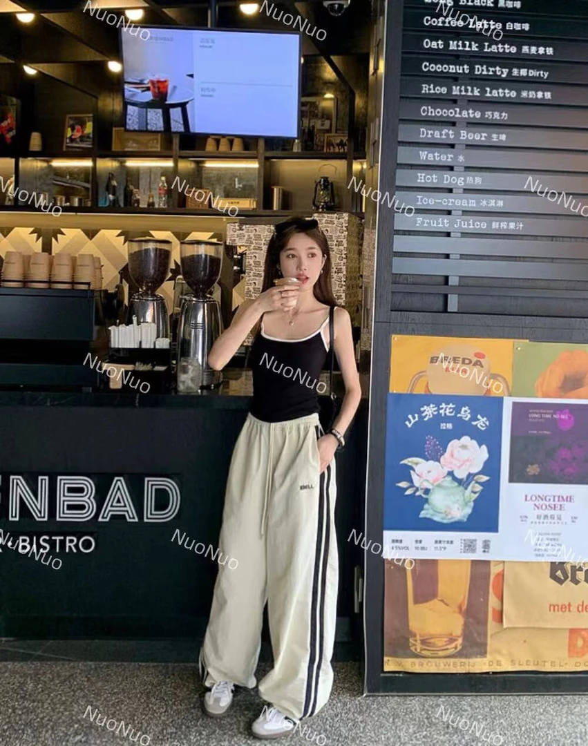 6302 设计感刺绣两穿百搭工装休闲裤