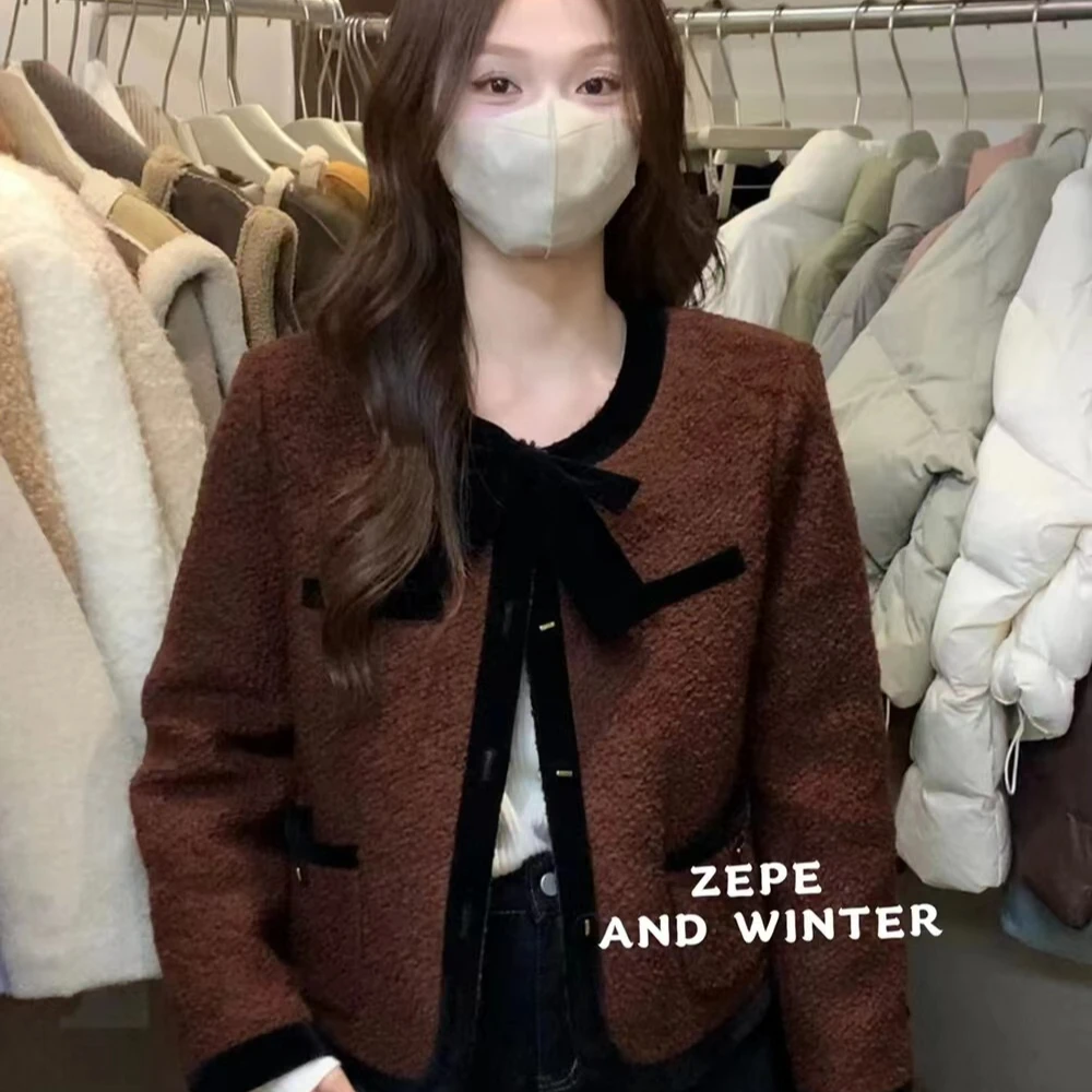 2153【法式名媛】夹棉短外套