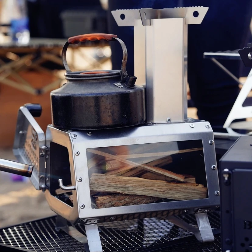 【新疆包邮】比格之火柴火炉潜水艇便携高颜值关火野营野炊户外炉