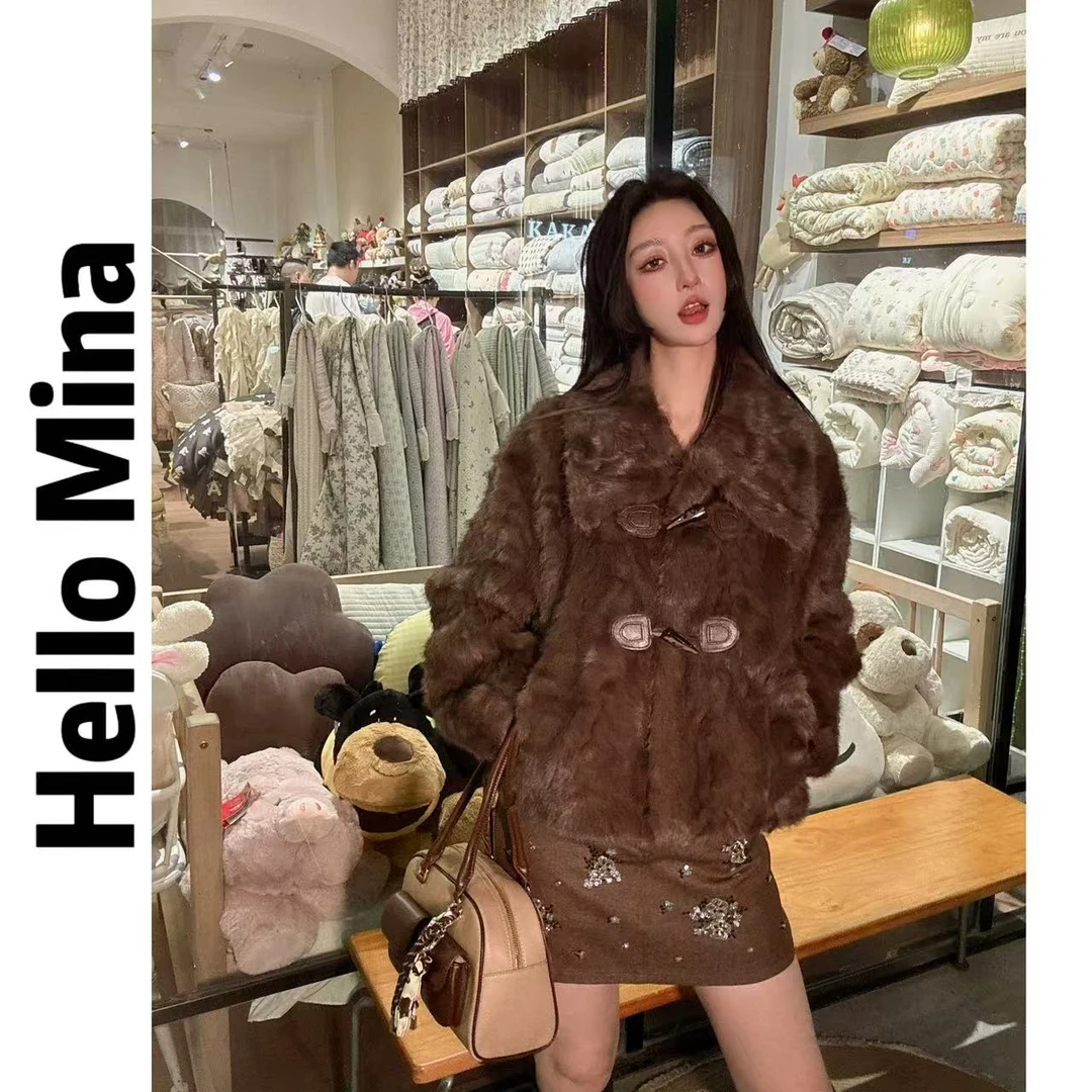 8722设计感复古翻领厚款草草外套