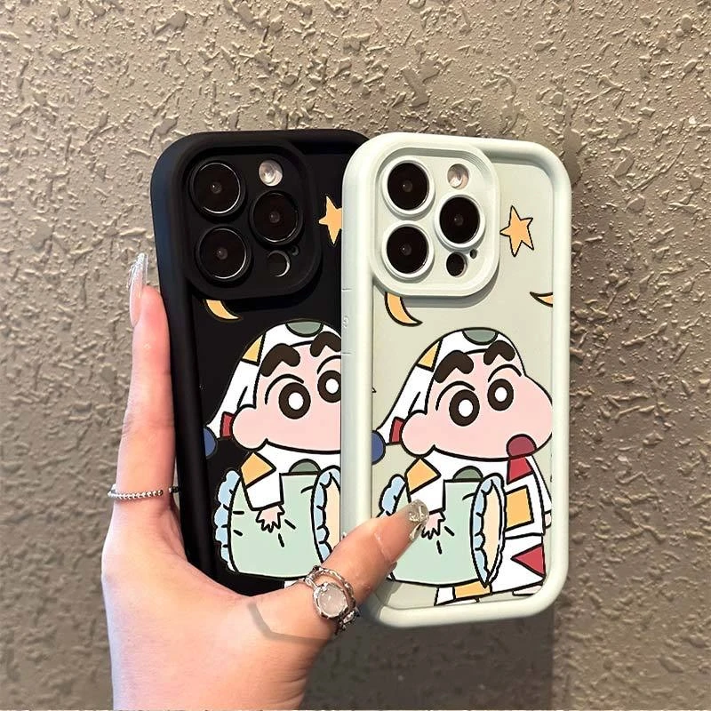 蜡笔小新苹果15手机壳iphone14/13promax卡通12/11网红xs可爱8p/7