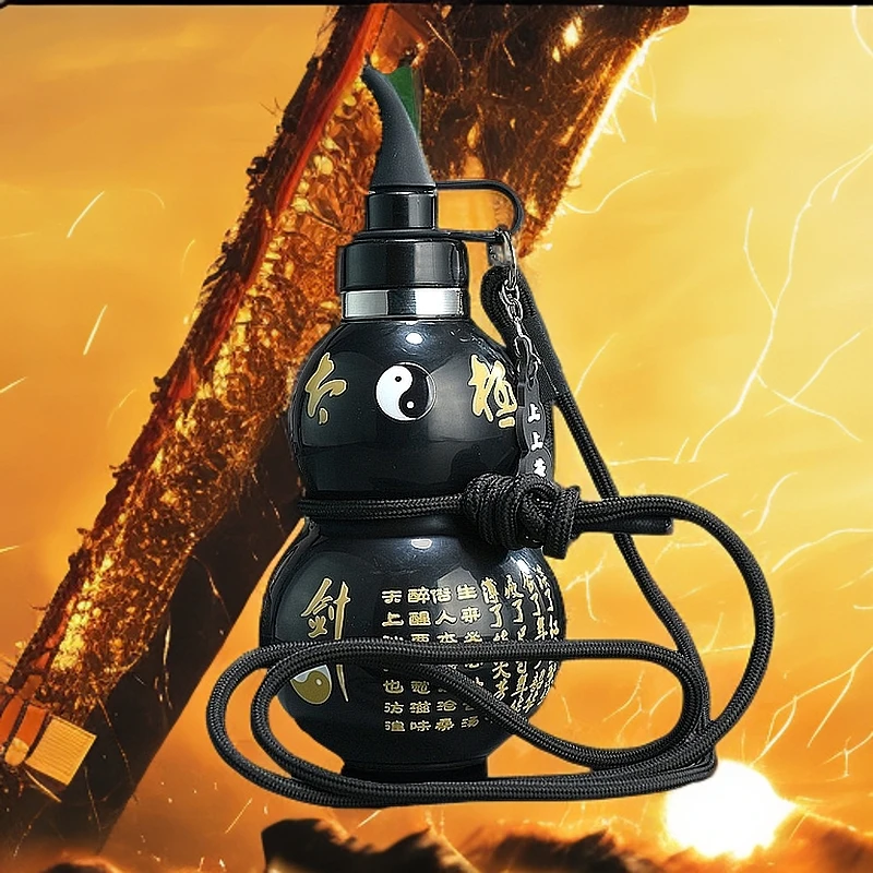 运动水杯葫芦水壶东方黑神话男女学生爆款高颜值便携时尚古风杯子