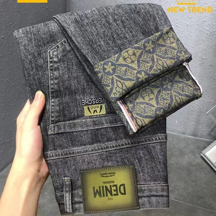 2023休闲牛仔裤韩版男士弹力修身直筒时尚水洗百搭