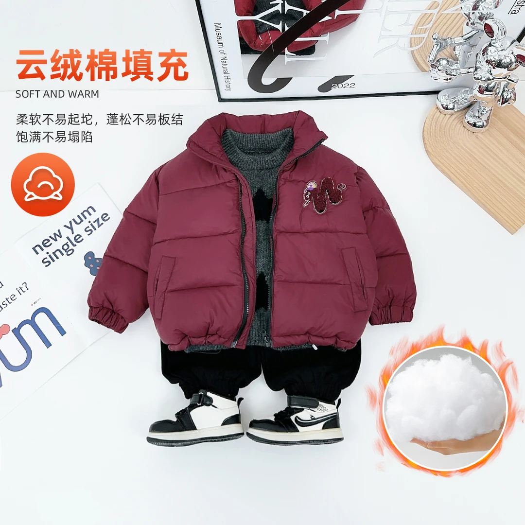 儿童棉服男童冬款加厚棉衣2024新款冬装 D-DMD7290 悠悠童话童装