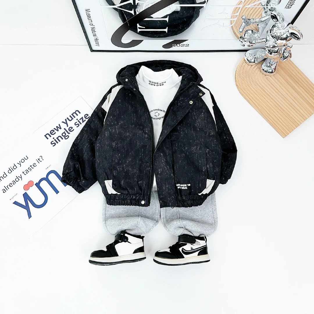 男童新加厚外套秋冬款2024新款秋冬装儿童 D-ZM133 悠悠童话童装