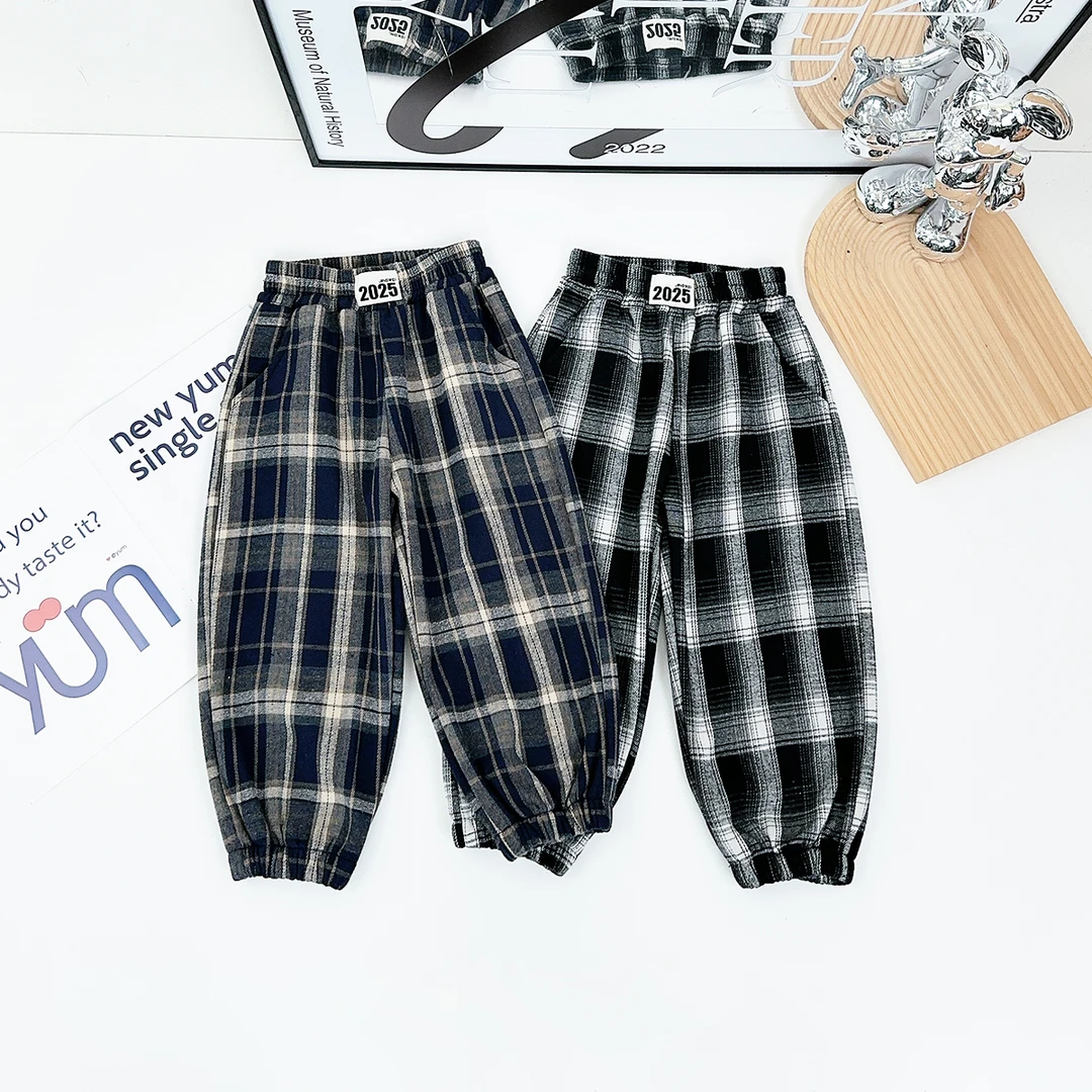 男童加绒裤子儿童休闲裤2024新款秋冬装 D-DMD6239 悠悠童话童装