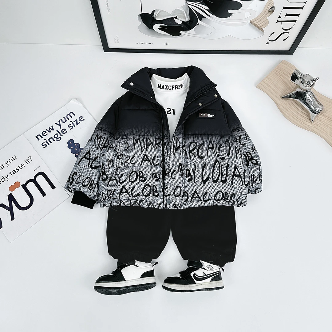 儿童棉服男童冬款加厚棉衣2023新款冬装 D-XXBB1385 悠悠童话童装