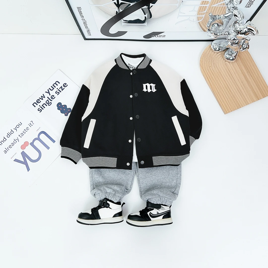 男童外套秋冬款2024新款秋冬装儿童夹克 D-BD89017 悠悠童话童装