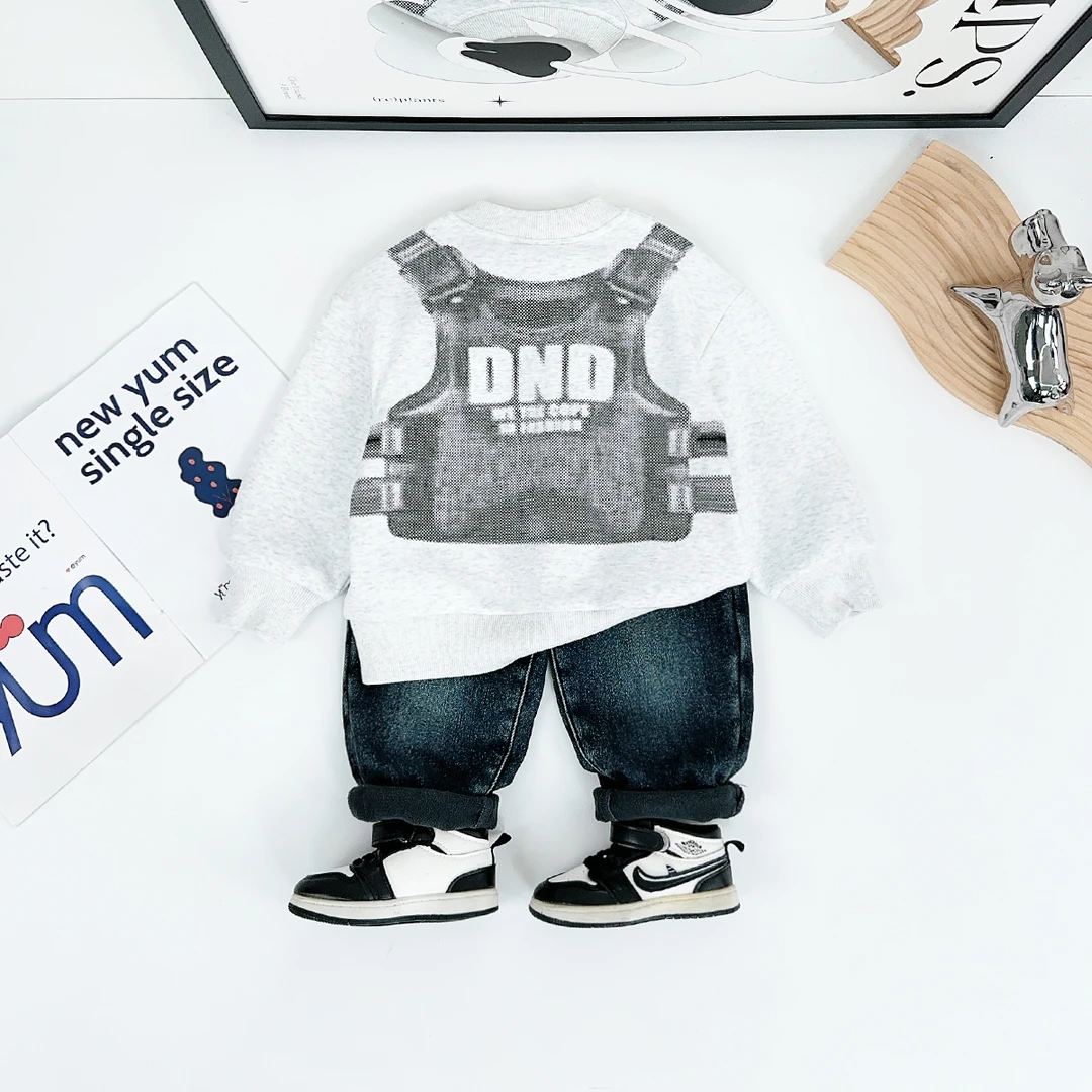 儿童卫衣加绒款长袖2024新款秋冬装男童 D-BD89923 悠悠童话童装