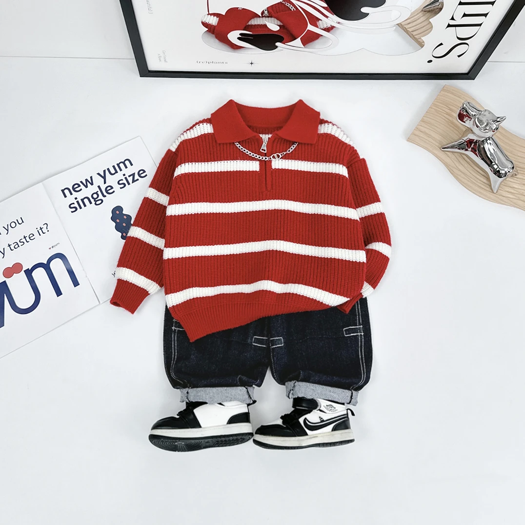 男童毛衣打底衫儿童衣服2024新款秋冬装 D-YMDX097 悠悠童话童装