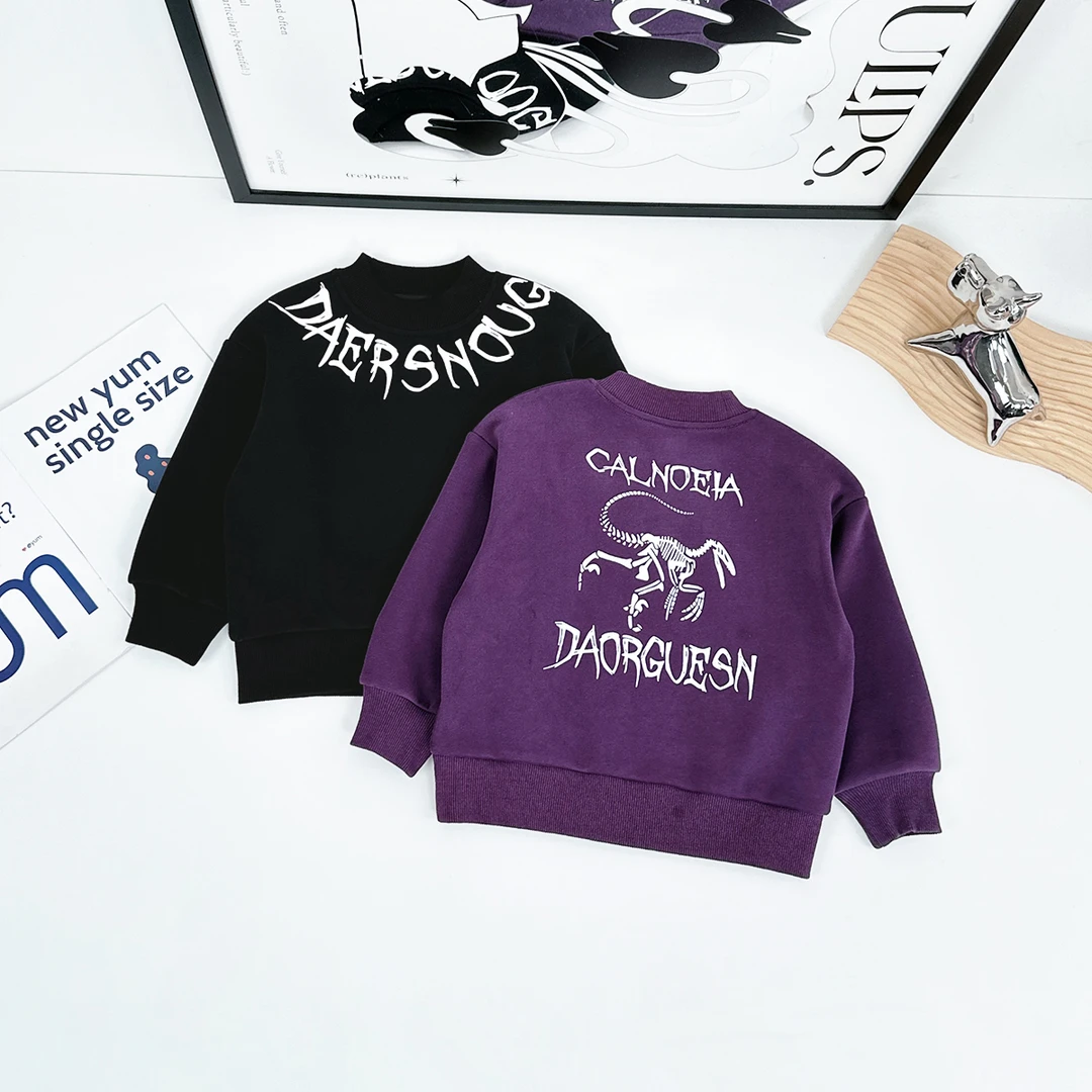 儿童卫衣加绒款长袖2024新款秋冬装男童 D-BD89902 悠悠童话童装