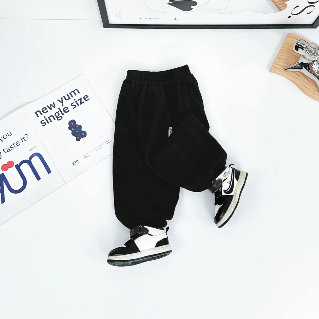 儿童加绒裤子男童运动裤2024新款秋冬装 D-CXF3515 悠悠童话童装