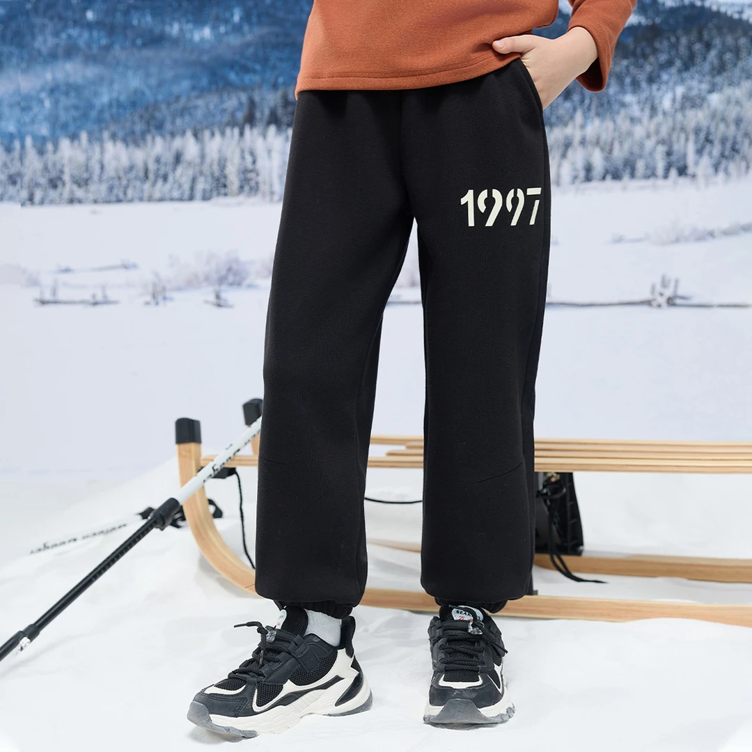 男童裤子春秋冬潮流百搭宽松运动休闲裤中大童儿童长裤WYSU880042