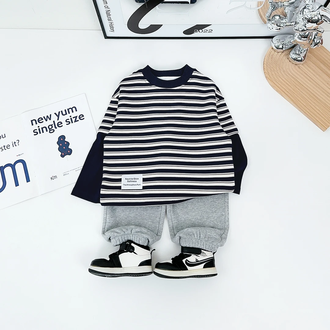 儿童卫衣加绒款长袖2024新款秋冬装男童 D-WG27716 悠悠童话童装