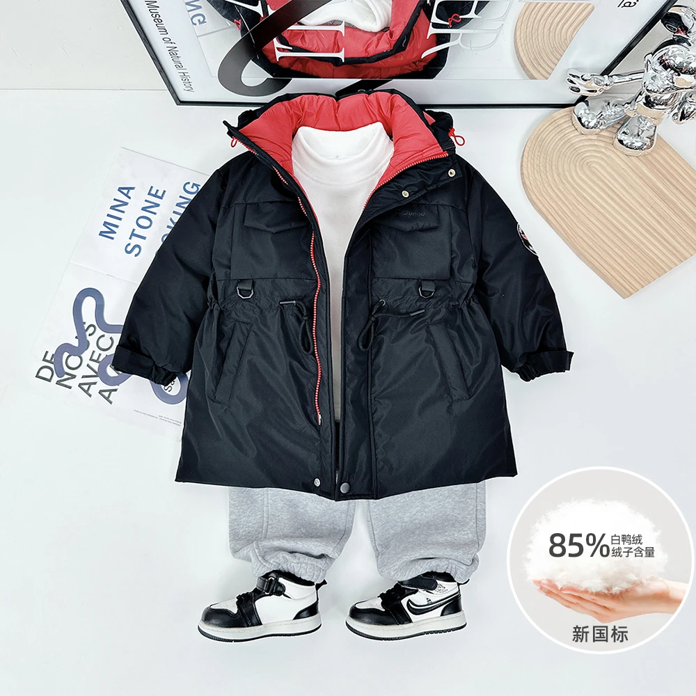 儿童羽绒服男童白鸭绒2024新款秋冬装 D-XXBB1558 悠悠童话童装
