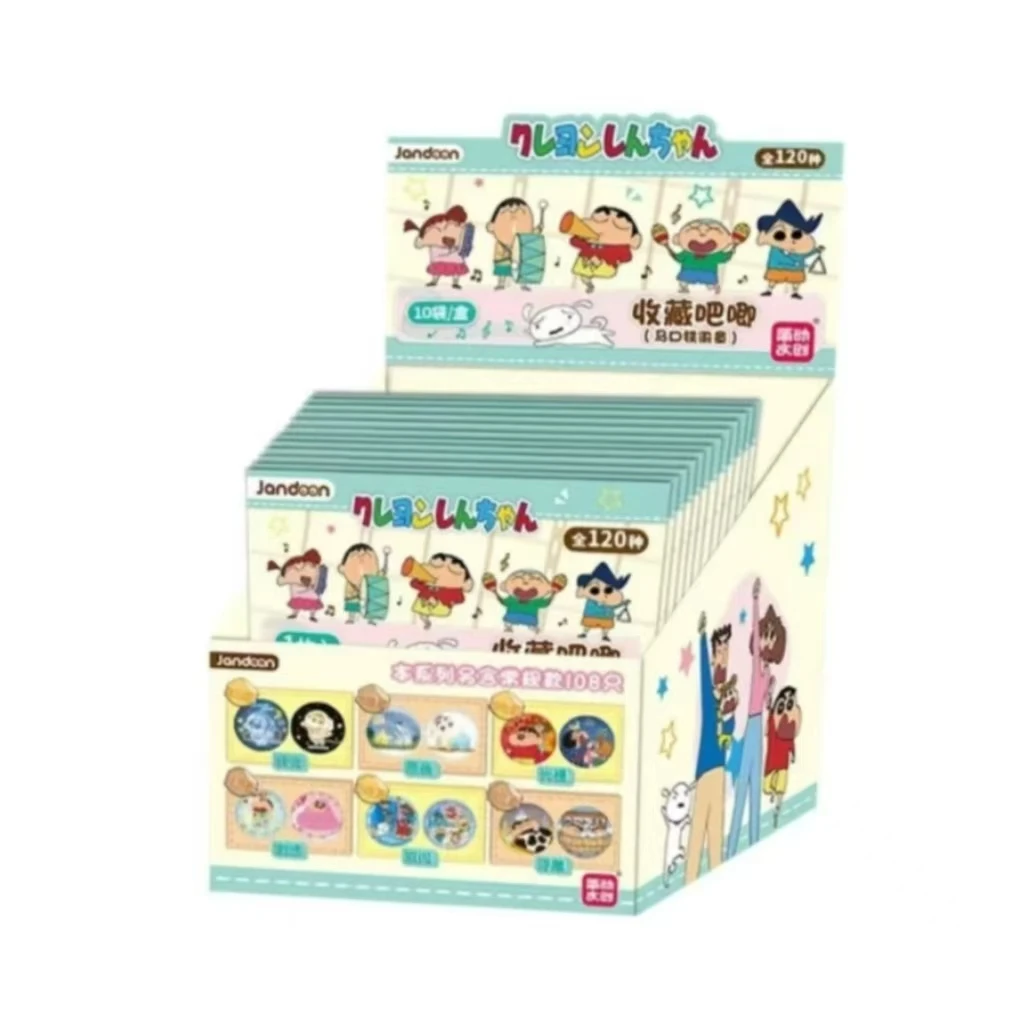 【转盘】简动文创 蜡笔小新 小新与同学系列马口铁徽章 L