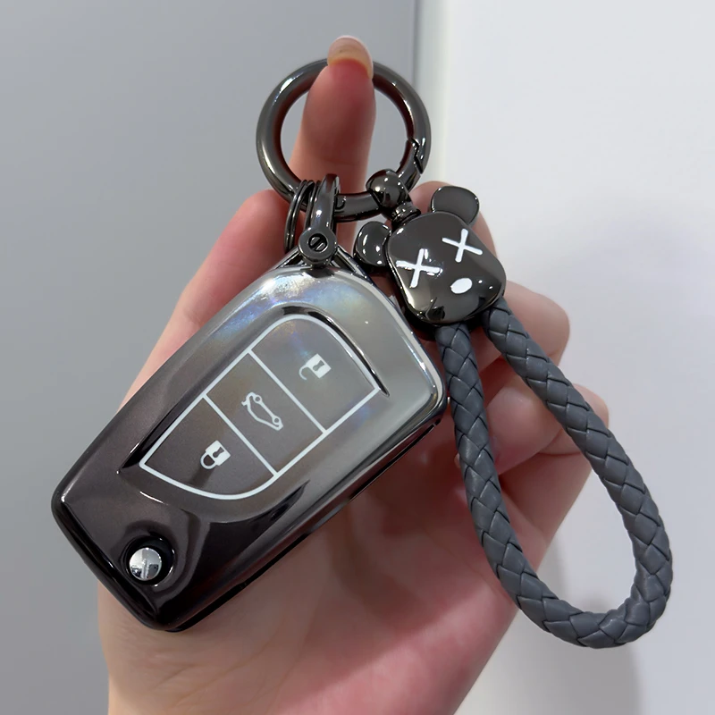 丰田钥匙套卡罗拉凯美瑞雷凌汉兰达荣放rav4锋兰达奕泽汽车包壳扣