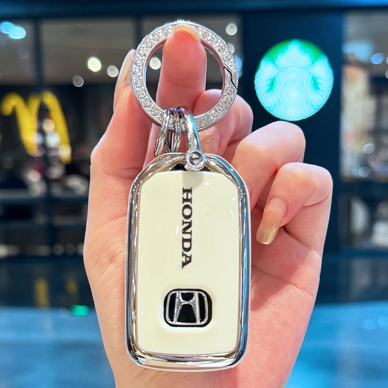 专用于本田汽车钥匙套xrv缤智飞度LIFE杰德女士crv网红包扣保护壳